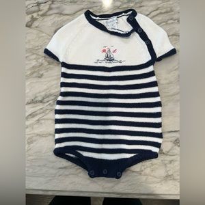 Navy Ralph lauren knitted onsie